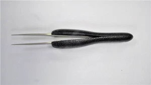 RS PRO 125 mm Anti-Magnetic Stainless Steel Rounded ESD Tweezers T&M 1369789 - Picture 1 of 5
