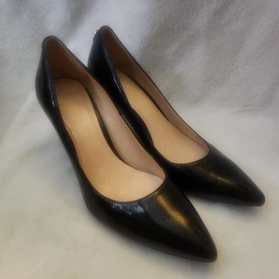 Cole Haan Mujer Grand OS Lena Negro Charol Talla 8.5 B Zapatos de salón Oficina Foto 1 de 4