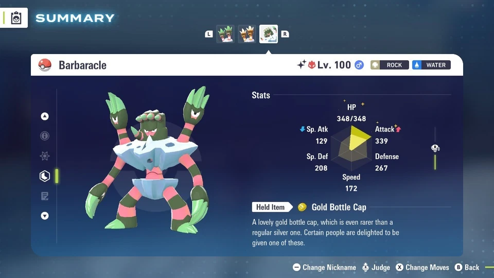 Pokémon Legends: Z-A Shiny Barbaracle 6iv ✨Max EV✨ALPHA - Image 1 of 1