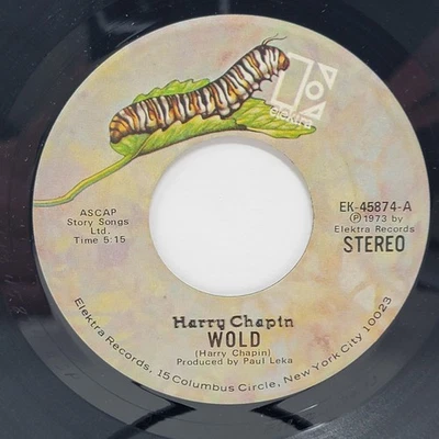 Harry Chapin Wold / Short Stories 7" 45rpm VG+  Vinyl 70's Record 45 - Image 1 of 2