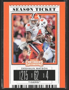 2019 Panini Contenders Draft Picks Collegiate Deshaun Watson #33 Clemson Tigers - Picture 1 of 2
