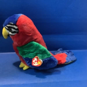 TY Beanie Baby - JABBER the Parrot (9 inch) LARGE 1999 Tag - Picture 1 of 6
