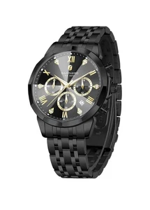 SAPPHERO Mens Watches Analog Quartz Chronograph Stainless Steel Watches - Picture 1 of 8