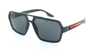 PRADA LINEA ROSSA PS 01XS 1AB02G SONNENBRILLE POLIERT SCHWARZ DUNKELGRAU POLARISIERT - Bild 1 von 6