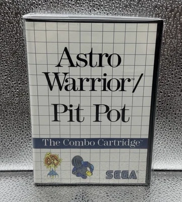 Astro Warrior/Pit Pot Sega Master System W/Manual VGC Retro 1987 #1165 - Image 1 of 4