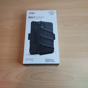 ZIZO Bolt Series Case / Holster / Glass for Samsung Galaxy A10e - Black / Red - Picture 1 of 3
