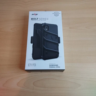 ZIZO Bolt Series Case / Holster / Glass for Samsung Galaxy A10e - Black / Red - Image 1 of 3