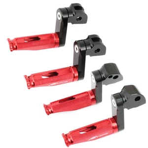 Red 40mm Adjustable Front Rear Foot Pegs MFP For Ninja 1000 14 15 16 17 - Picture 1 of 5