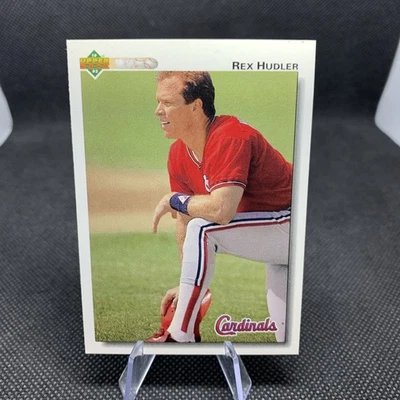 1992 Upper Deck #670 Rex Hudler St. Louis Cardinals Major League Baseball Card - Image 1 of 2