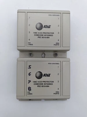 2 Lot - AT&T 146C CO/4x4 Secondary Line Protector COMCODE 407228923/PEC 8310-004 - Image 1 of 4