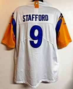 NFL Los Angeles Rams #9 Matthew Stafford Football Trikot Herren Gr: M weiß gebraucht - Bild 1 von 13