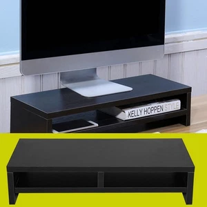 Premium LCD-TV-Ständer Rutschfeste Basis Höhenverstellbar Schwarze Oberfläche - Photo 1/7