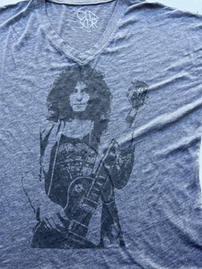 Women's Chaser T-Shirt Gray Marc Bolan M T-Rex 70s Glam Rock Gong UK Cosmic USA - Picture 1 of 14