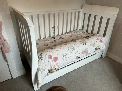 Boori Nursery Sleigh Cot Bed, Drawers, Changing Station and Wardrobe Set - Image 1 of 4