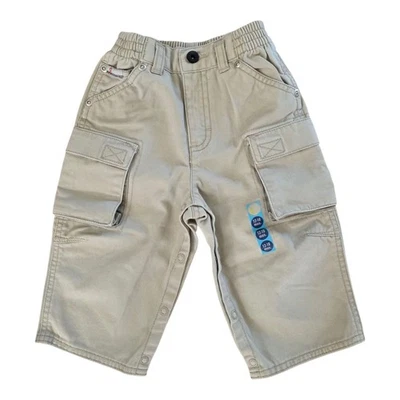 Talla 12 - 18 Mos. Nuevo Gymboree Chino Pantalones de Carga Broches Bebé Niño Cintura Elástica  Foto 1 de 3