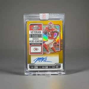 2023 Contenders Optic Veteran Ticket Gold # 1/10 Marquez Valdes-Scantling Auto - Bild 1 von 2
