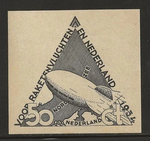 1934 GROSSBRITANNIEN Raketenpost Briefmarken - EZ 1B4 - Gerhard Zucker - Bild 1 von 2