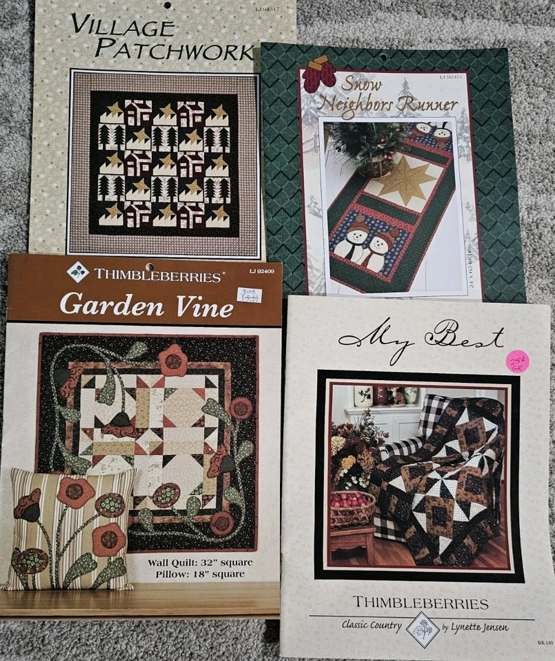 Vintage Lot Of 4 Quilting, Sewing, Craft patterns Thimbleberries Lot 6 - Image 1 of 1