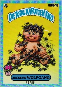 2025 Garbage Pail Kids 40th Anniversary Glob-10 Juckend Wolfgang Blue 46/99 - Picture 1 of 2