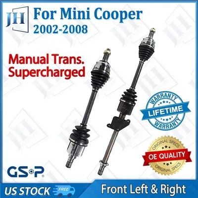 Juego de ejes de eje CV par delantero OE para Mini Cooper L4 2002-2008 1,6 L transmisión manual Foto 1 de 4