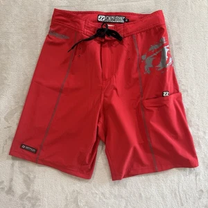 Jetpilot Boardshorts Herren 32 rot Logo gefüttert leicht Stretch Jetski Wasser - Bild 1 von 10