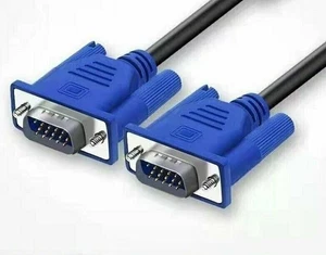 10x Lot SVGA SUPER VGA Monitor 15PIN M/M Male To Male Cable CORD FOR PC TV HDTV - Picture 1 of 5