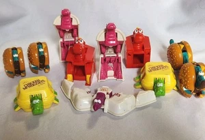 Vintage 1990 McDonald's Lot of 11 Changeable Dino Transformers Happy Meal Toys - Picture 1 of 24