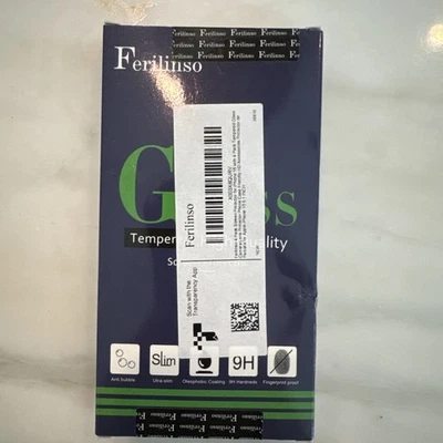 Ferilinso 4 Pack Screen Protector for iPhone 15 with 4 Pack Tempered Glass - NEW - Image 1 of 2