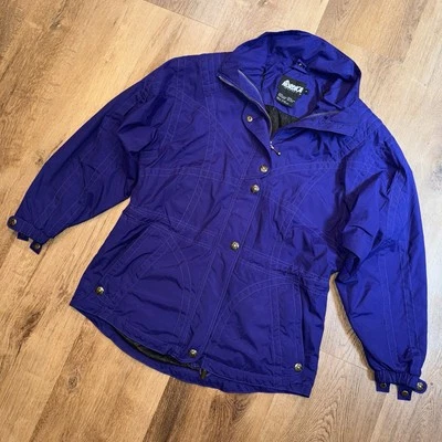 Linda chaqueta de esquí para mujer Nordica Parka abrigo concha retro vintage años 90 púrpura 8 Foto 1 de 4