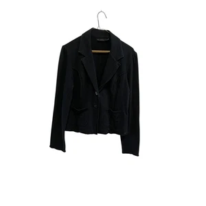 Chaqueta blazer para mujer The Limited negra de mezcla de algodón - talla L - Imagen 1 de 6