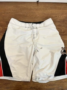 Pantalones cortos de natación O’Neill para hombre 32 blancos negros rojos vacaciones en la playa  - Imagen 1 de 5