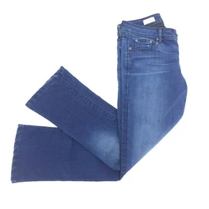 Gap Women's Skinny Boot Jeans Medium Wash Blue Sz 26/2 Stretch Mojave Wash Zip - Picture 1 of 7