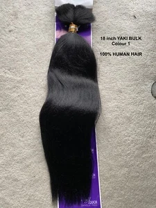 100% HUMAN HAIR SILKY and YAKI BULK - LA TREND 18 Inches straight - Picture 1 of 14