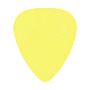 Delrin Yellow Guitar Or Bass Pick - 0.70 mm Medium Gauge - 351 Shape - Picture 1 of 1