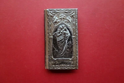 Pietas Libro di Preghiere Bertarelli Milano 1899 Legatura in Argento Punzone 800 - Immagine 1 di 4