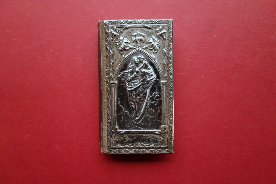 Pietas Libro di Preghiere Bertarelli Milano 1899 Legatura in Argento Punzone 800 - Immagine 1 di 4