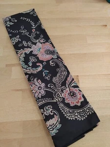 Vintage 90's Ralph Lauren ALEXANDRA CHARCOAL Black Floral King Pillowcase - Picture 1 of 4