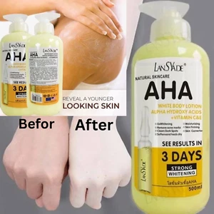 AHA Strong Brightening Body Cream Hydroxy Acid Vitamin C Whitening 500ml USA - Picture 1 of 10