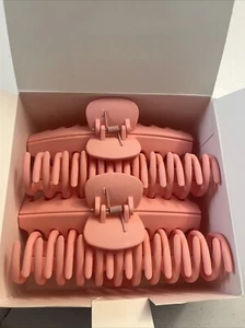 4 Pack 5” Extra Large Claw Clips Pink - Picture 1 of 5