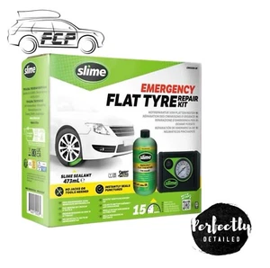 Slime Smart Emergency Flat Tyre Puncture Repair Sealant Kit & Air Compressor - Picture 1 of 1