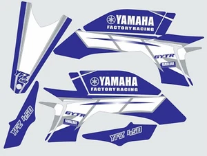 Graphics for 2003-2008 Yamaha YFZ450 YFZ 450 ATV decals blue gray - Bild 1 von 1