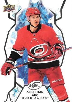 2021-22 Upper Deck Ice Hockey - Sebastian Aho #71 Base - Carolina Hurricanes - Image 1 of 4