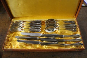 Cubiertos, cubiertos de comedor 6 personas plata 090, barroco 18 piezas #5215 - Imagen 1 de 5