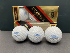 Pinnacle Gold 90 Golf Ball w/ Grey Poupon Logo White 2 Sleeves of 3 Total 6 - Picture 1 of 1