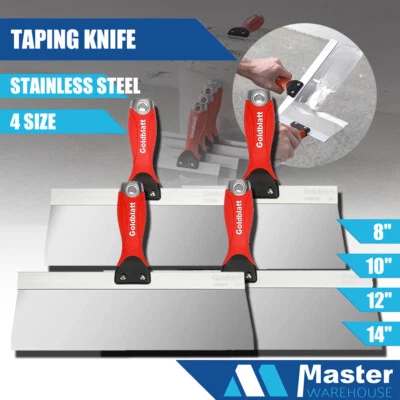 8"/10"/12"/14" Goldblatt Stainless Steel Taping Knife Soft Grip Putty Knives - image 1 of 4