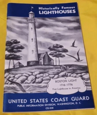 Vintage "Historically Famous Lighthouses" from 1957 published by US Coast Guard - Image 1 of 2