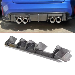 Echt Carbon Heck Stoßstange Diffusor Lippe Spoiler für BMW G80 M3 G82 G83 M4 2021-2024 - Bild 1 von 13