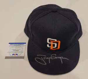 Rare TONY GWYNN Signed New Era Authentic Hat-HALL OF FAME-SAN DIEGO PADRES-PSA - Picture 1 of 11