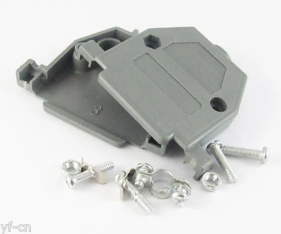 50sets D-Sub DB25 25Pin Plastic Hood Cover for 25 Pin 2 Row D-Sub Connector Grey - Image 1 of 3