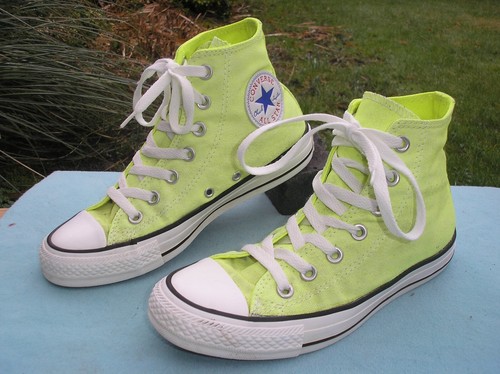 Sneaker originali CONVERSE Chucks HI taglia 37 giallo segnale!!!